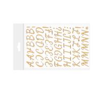 3 fogli di lettere adesive con lettere dell'alfabeto, multicolore, glitterate, per scrapbooking, decorazioni, alfabeti