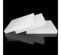 3 fogli di polipropilene bianco for uso alimentare 200x200/210x297 mm - Pannello di plastica resistente da 2 mm a 6 mm di spessore for un uso versatile(200x200x6mm)