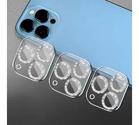 3 fogli di protezione per obiettivo del telefono con glitter, compatibile con 15/15 Plus/15 Pro/15 Pro Max, regalo per compleanni, famiglia, amici, cristalli scintillanti, protezione per obiettivo, ac
