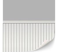 3 fogli di rivestimento murale autoadesivo a mattoni per case delle bambole in scala 1:12 (parete con pannelli di legno (grigio))