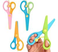 3 Forbici Bambini 2 Anni,Forbici Bambini 3 Anni,Forbici Bambini,Forbici Per Bambini,Forbici Di Sicurezza Per Bambini, Forbici Per Bambini Con Lama In Plastica, Fai Da Te, Ideali Per I