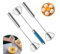 3 frusta semiautomatica, frusta da 10 pollici, in acciaio inox, semplice frusta per la cucina, per risparmiare lavoro, montalatte, miscelatore girevole per miscelare e mescolare
