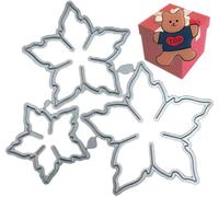 3 fustelle da taglio a foglia di fiore per la creazione di biglietti, graziosi fustelle da taglio a foglia di fiore, decorazioni per goffratura, per realizzare biglietti e biglietti con spilla carina