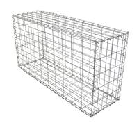 3 Gabbioni per Sassi da Giardino e da Esterno 100cm x 50cm x 30cm in Acciaio
