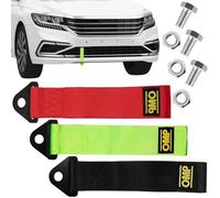 3 ganci di traino in tessuto, Cinghia Traino Auto,Corda per Rimorchio Nylon,Cinghia di Traino da Corsa,Fune di Traino Racing,Cinghie per Rimorchio da Corsa