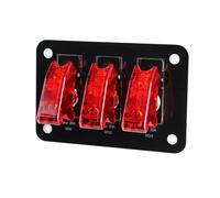 3 Gang Toggle Rocker Switch Panel Circuit Breaker LED for Car Boat RV Marine Acc