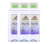 3 gel doccia Adidas Pre-Sleep Calm con olio essenziale di lavanda da 250 ml