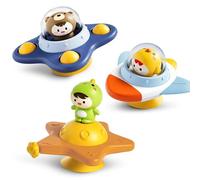 3 giocattoli per bambini con ventosa e suono nitido per giochi sensoriali