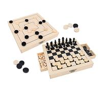 GIOCO SCACCHI/DAMA/FILETTO IN LEGNO 41160 GLOBO