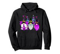 3 Gnomi di Halloween Gnomo Viola Gnomo Vampiro Strega Felpa con Cappuccio