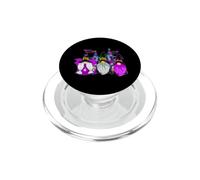 3 Gnomi di Halloween Gnomo viola Gnomo vampiro Strega PopSockets PopGrip per MagSafe