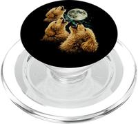 3 Golden Doodle Dogs Howling Carino Divertente Luna Fantasy PopSockets PopGrip per MagSafe