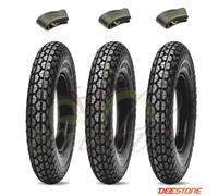 3 GOMME 3.50-8 4PR + CAMERE PNEUMATICI PER VESPA VBB VNB VBA VNA VB1T GL 125 150