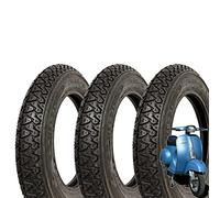 3 GOMME COPERTONI DEESTONE 3.00-10 PNEUMATICI COMPATIBILI CON VESPA PK 50-50 XL - 50 Special - 125-125 ET3