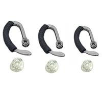 3 gommini di ricambio per auricolari della stessa dimensione + ganci per le orecchie + kit di ricambio in schiuma per Plantronics CS540 Savi W440 W740 W745 WH500 Earhook Ear Bud Part (misto L/M/S)