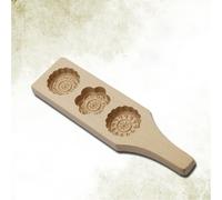 3 griglie Forme di fiori Muffin in legno ambientali e tazze Mooncake Stampi per