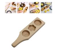3 griglie Forme di fiori Muffin in legno ambientali e tazze Mooncake Stampi per