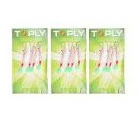 3 gruppi Haima No 2 Ami da Pesca Gruppo Set di Ami da Pesca Set di Ami da Pesca in Nylon Resistente Robusti Ganci in Acciaio Inossidabile con Carta di plastica Riflettente Sfera