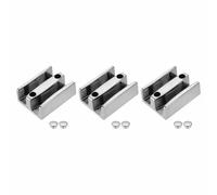3 guide scorrevoli per porta della doccia da 50 mm, in plastica ABS, con foro e coperchio, accessori da bagno ad alta resistenza agli urti per il bagno
