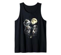 3 Guineapig Howling At Moon Vintage Funny 80s-90s Grafica Canotta