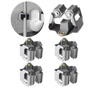3-H Appendi Scope a Muro 4 Pezzi, Portascope da Muro Appendibile Acciaio Inossidabile Porta Scope Parete 0,7MM Spessore,Supporta 5KG, Impermeabile Antiscivolo per Cucina,Bagno,Garage,Giardino