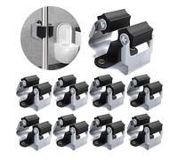 3-H Appendi Scope a Muro 8 Pezzi, Portascope da Muro Appendibile Acciaio Inossidabile Porta Scope Parete 0,7MM Spessore,Supporta 5KG, Impermeabile Antiscivolo per Cucina,Bagno,Garage,Giardino