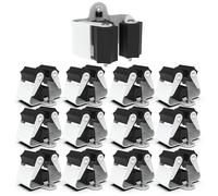 3-H Portascope da Muro 12 pezzi,Appendi Scope a Muro,Porta Scope Parete per Cucina, Garage, Giardino, Patio, Bagno(Negro)