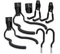 3-H Supporto da Parete per Utensili Elettrici 6PC, Supporto per Decespugliatore 50KG Gancio da Parete per Garage Vite Forte Gancio per Attrezzi da Giardino per Tagliaerba, Motosega, Giardino, Garage