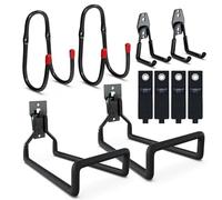 3-H Supporto per Tubo da Giardino 6 Pezzi, Resistente, Montaggio a Parete, Supporto per Tubo Dell'acqua, per Cortile Esterno, Ganci per Tubi Resistenti, Ideale per Tubo Dell'acqua, Cavi di