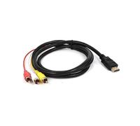 3 HDMI to RCA Cable Converter Adapter Cable Transmitter Cord1.5m
