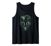 3 Howling Pig, Eclissi lunare, Luna Piena, Foresta cosmica, Verde Canotta
