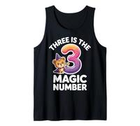 3 Il Numero Magico Divertente 3° Compleanno Leone Carino Canotta