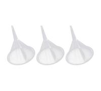 3 imbuto piccolo imbuto per polvere profumi, imbuto trasparente per trasferimento di liquidi per bottiglie di riempimento