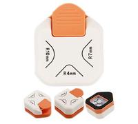 3 in 1, 4 mm, 7 mm, 10 mm, in metallo e plastica, per il fai da te con carta, biglietti, scrapbooking, etichette regalo, etichette, biglietti di auguri a 3 vie