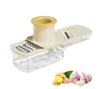3-in-1 Aglio Grinder, Utensile da cucina, 3-in-1 Mini Aglio Pialla Affettatrice (Bianco)