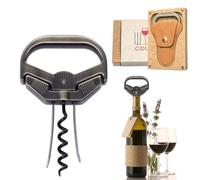 3 in 1 Ah So Apribottiglie e Due Rebbi per Rimuovere i Tappi per Bottiglie di Vino, ah-so L'apribottiglie può Paruovere i Tappi di Vino Vecchi e Fragili in Modo Facilmente (Bronze-Classic)