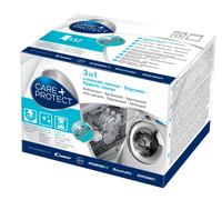 3 in 1 Anticalcare Sgrassante Igienizzante 12 buste Care Protect Per lavatrice e