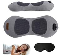 3 in 1 Back Massager, Electric Lumbar Support Pillow Heat Vibration Massage, Lower Spine Decompression Device, Waist Back Pain Sciatica Relief (Light Gray)