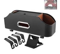 3-In-1 Car Backseat Organizer, Multifunctional Car Back Seat Storage, Universal Carseat Back Storage Box, Cars Cup Holder Organizer for Hold Phone, Snacks, Handbag, Suitable for All Cars (Black)