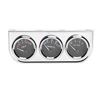 3 in 1 Car Gauge Set, Manometro Pressione Acqua With M10x1 52mm, Triple Gauge System - Water + Oil Pressure + Voltage Combination Kit