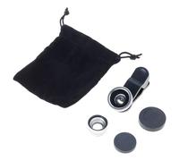 3 in 1 Clip On Smartphone Fisheye Lens Phone Camera Lens Per La Maggior Parte Del Telefono Grandangoli Macro Fish Eye Lens