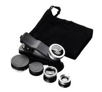 3 in 1 Clip On Smartphone Fisheye Lens Phone Camera Lens Per La Maggior Parte Del Telefono Grandangoli Macro Fish Eye Lens