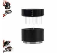 3-in-1 Coffee Distributor and Tampers with WDT Tool,51/53/58mm Espresso Distribution Tool Set,with Height-Adjustable Base,Professional Coffee Accessories for Home & Café Use (51mm)