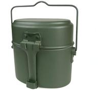 3 in 1 contenitore for il pranzo in alluminio da campeggio, borraccia militare, pentola for picnic, viaggio, tazza d'acqua, ciotola, set di pentole da cucina militari all'aperto(3in1 lunch box)