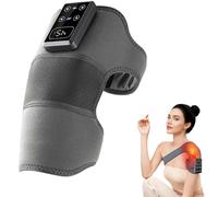 3 in 1 Cordless Knee Massager Shoulder Heating Pads Elbow Brace, Rechargeable Portable Knee Massagers for Home/Office/Travel, 3-Speed & 5-Temperature (1PCS)