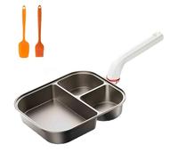 3-in-1 Cup-Shaped Large Capacity Pan, Nonstick Titanium Ceramic Omelette Skillet, Fast and Even Heating, Anti-Scalding Heightened Handle, For frying eggs and bacon, suitable for all stovetops