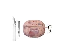 [3 in 1] Custodia carina SKPY compatibile con SHOKZ OpenDots ONE/OpenDots 2 con portachiavi e kit di pulizia, custodia morbida IMD colorata, design estivo, antiurto, per donne e uomini