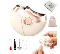 3 in 1 Electric Nail Clipper,2026 Upgraded Electric Nail Trimmer Electric Nails Clipper with 2 Adjustable Speeds,Quiet Automatic Electric Nails Grinder for Seniors Adult Children (Khaki)