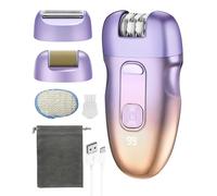 3 in 1 epilatore elettrico da donna, USB C ricaricabile epilatori e accessori con 2 velocità regolabili, display a LED, impermeabile rasoio elettrico donna con sacchetto di immagazzinaggio, kit tutto