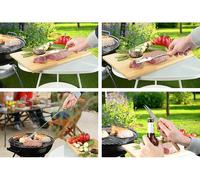 3 in 1 forchettone pinza barbecue griglia bbq inox spatola forchetta telescopic